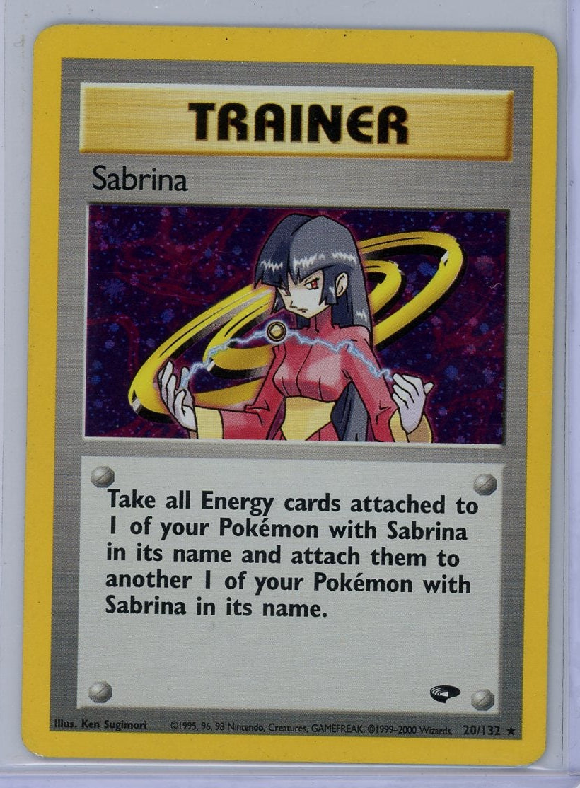 Sabrina Pokémon Gym Challenge Unlimited Holo Rare #020/132
