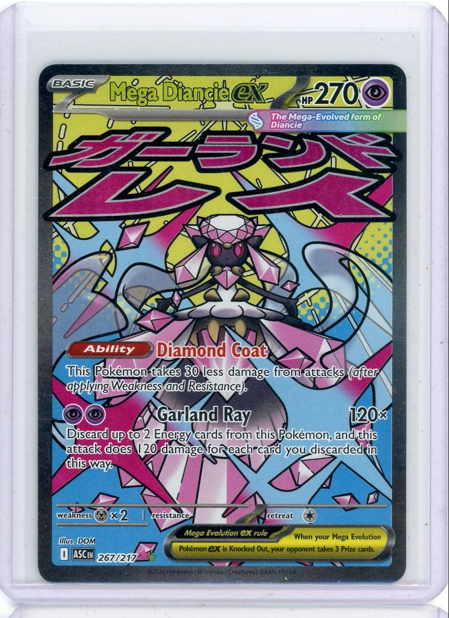 Mega Diancie EX Pokémon Asdcended Heroes #267/217