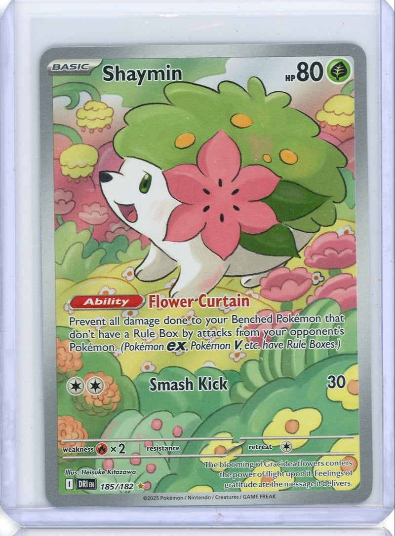 Shaymin 2025 Pokemon Destined Rivals Illustration rare 