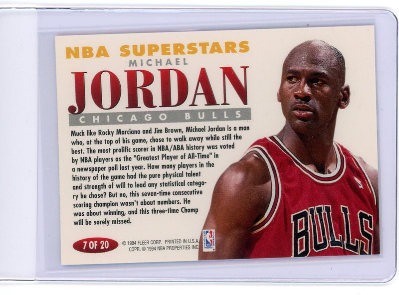 Michael Jordan 1993-94 Fleer NBA Superstar