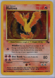 Moltres Pokémon Fossil Unlimited Holo Rare #12/62