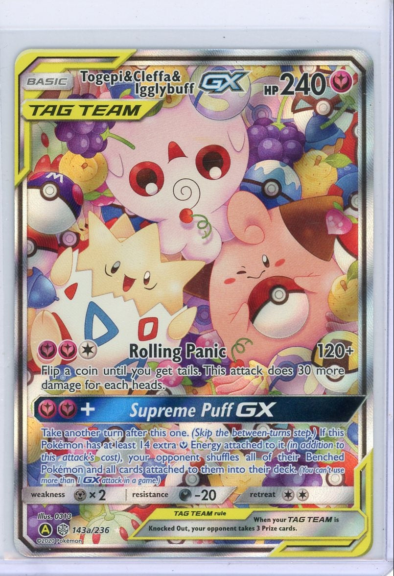 Togepi Cleffa Igglybuff GX Tag Team 2020 Pokemon Alt Art Promos #143a/236