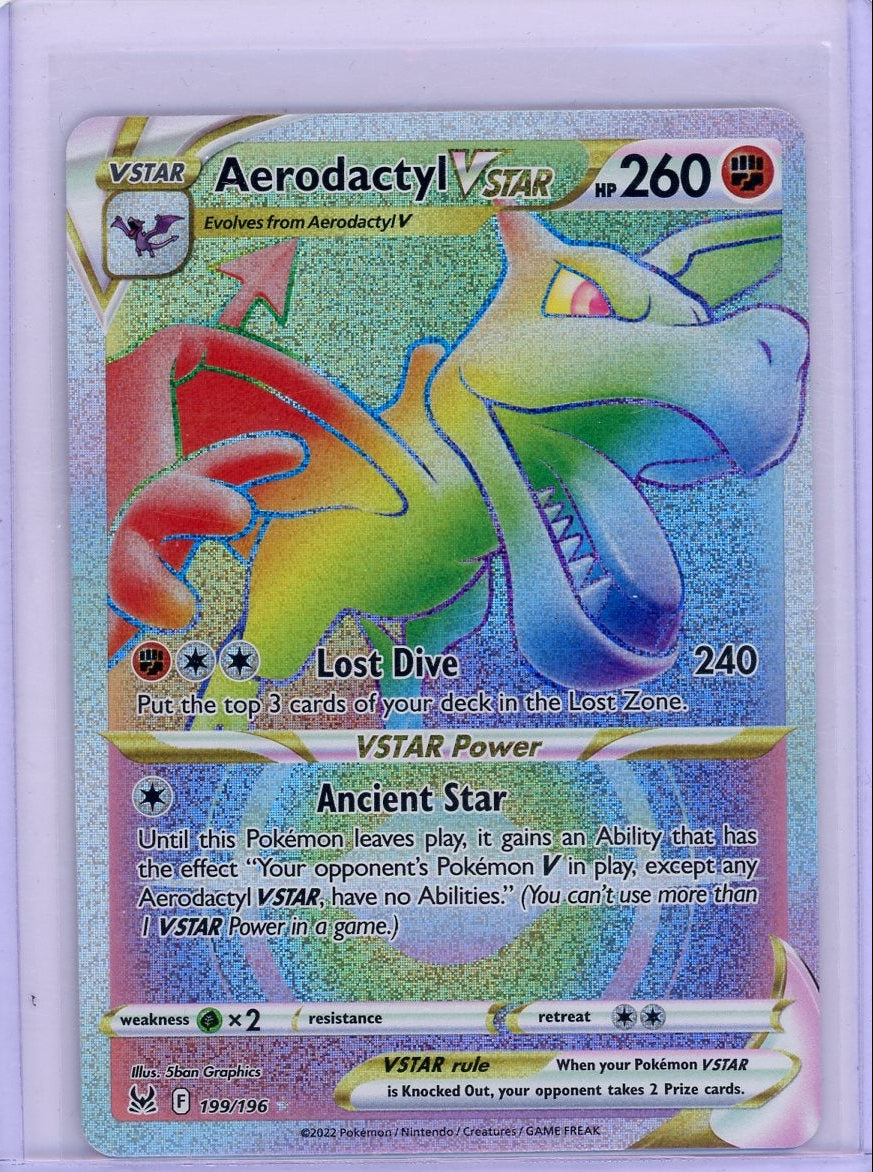 Aerodactyl Vstar Pokémon Lost Origin Secret Rare #199/196