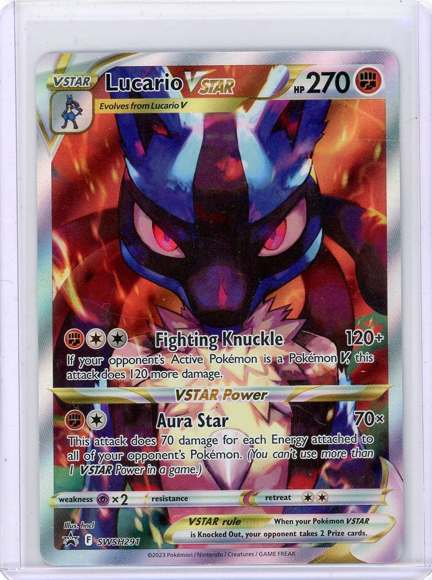 Lucario Vstar Pokémon Sword & Shield Black Star Promo #SWSH291