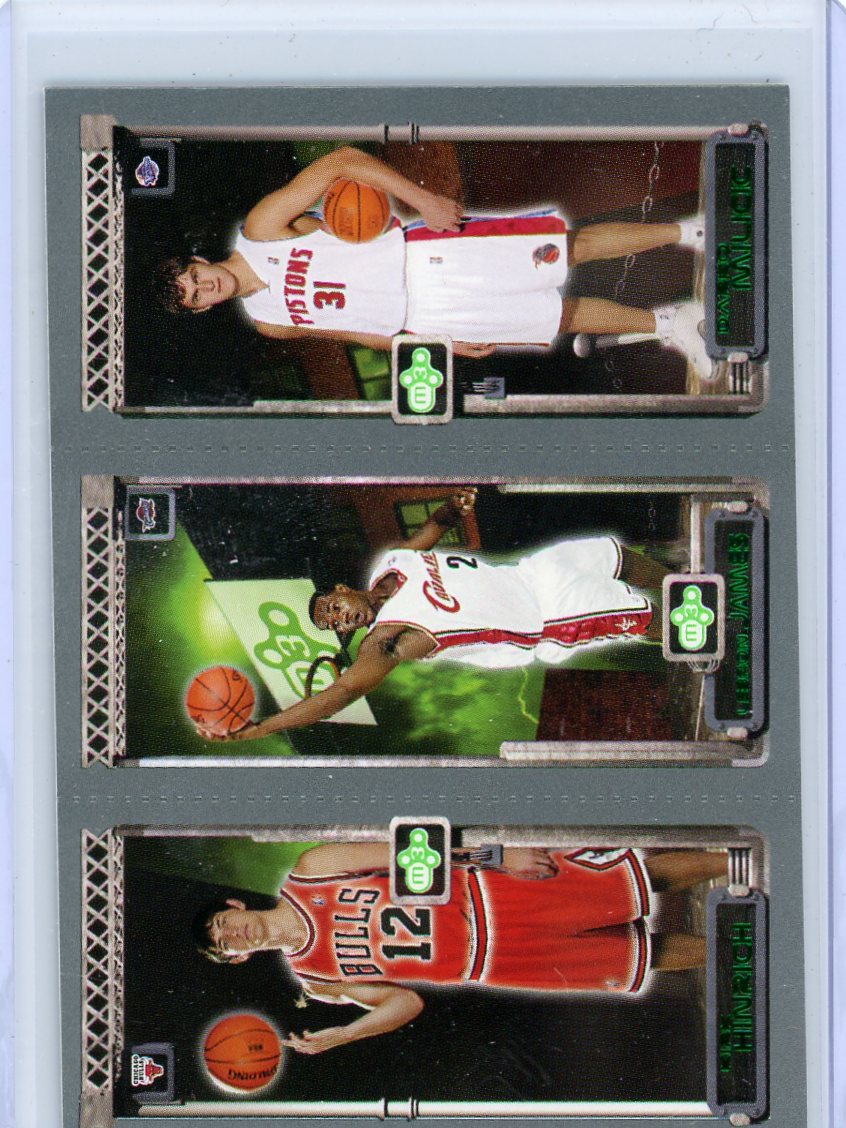 LeBron James/Darko Milicic/Kirk Hinrich 2004 Topps Matrix M3