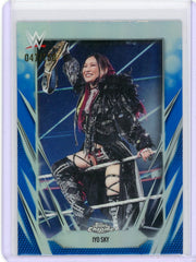 Iyo Sky 2026 Topps Chrome WWE Blue Refractor #'d 047/150