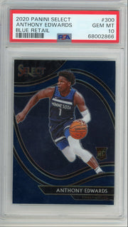 Anthony Edwards 2020 Select Blue Retail PSA 10