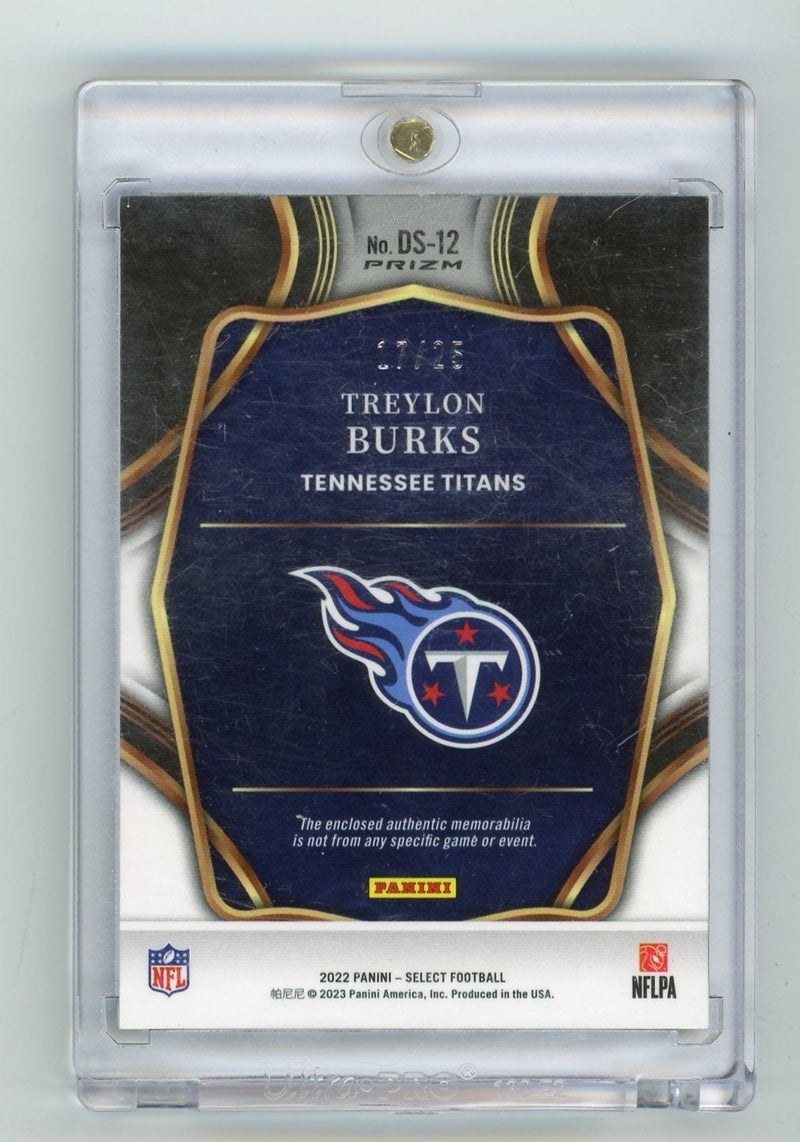 Treylon Burks 2022 Panini Select Rookie Tye-Dye Patch 17/25 