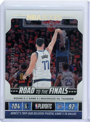 Luka Doncic 2024-25 Panini NBA Hoops Road to the Finals Rd. 2 Game 5 SP #'d 311/999