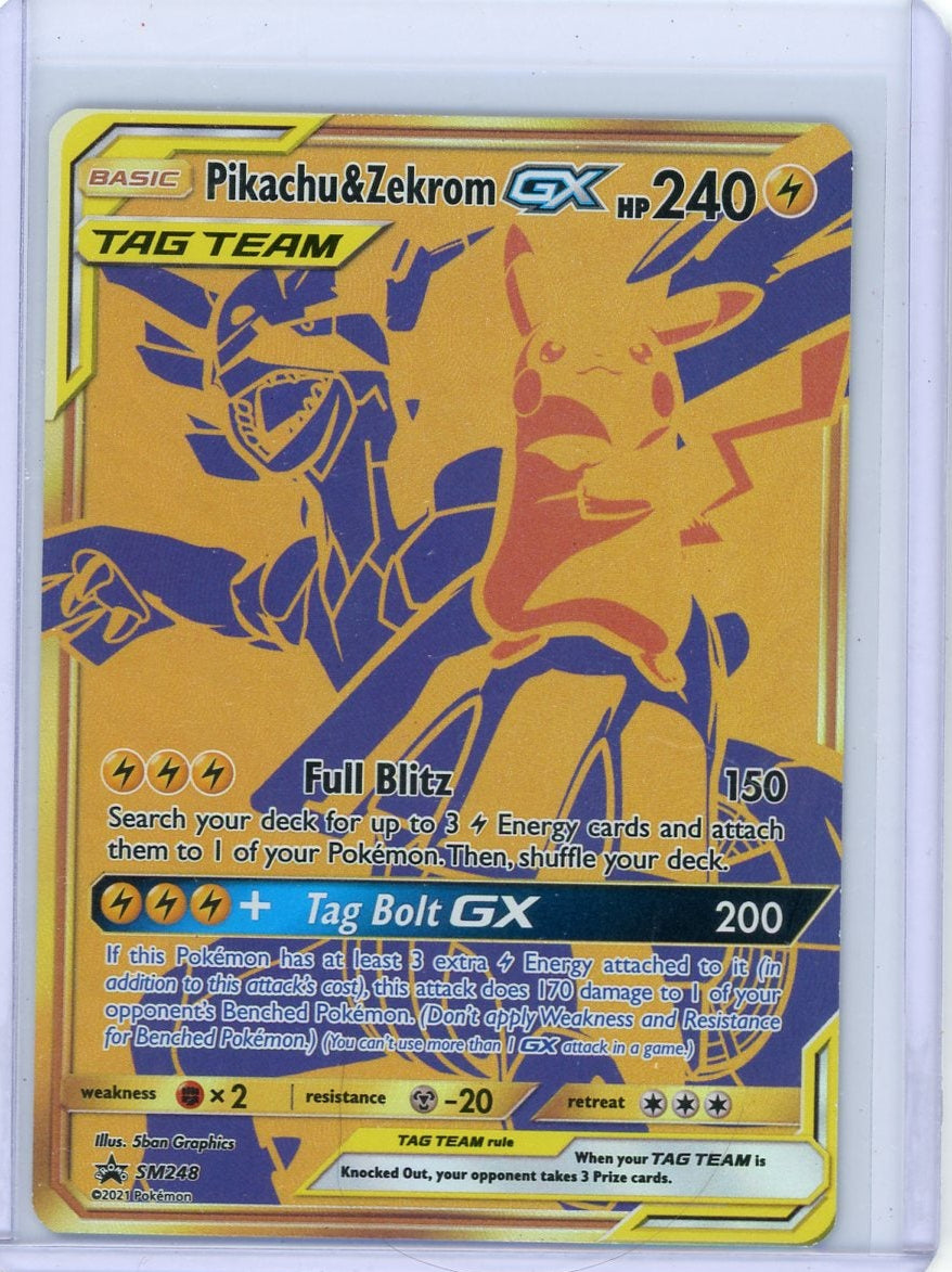 Pikachu & Zekrom GX Pokémon Black Star Promo #SM248