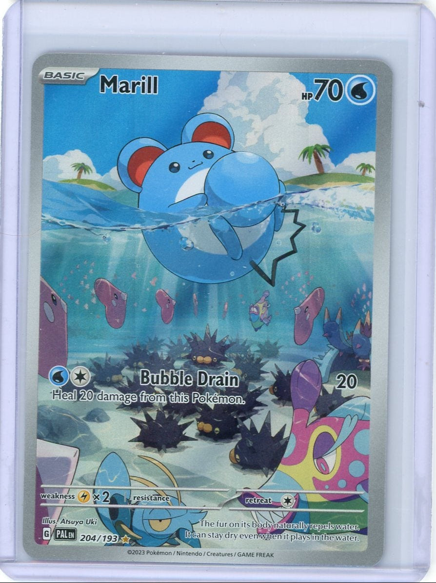 Marill Pokémon Paldea Evolved Illustration Rare #204/193
