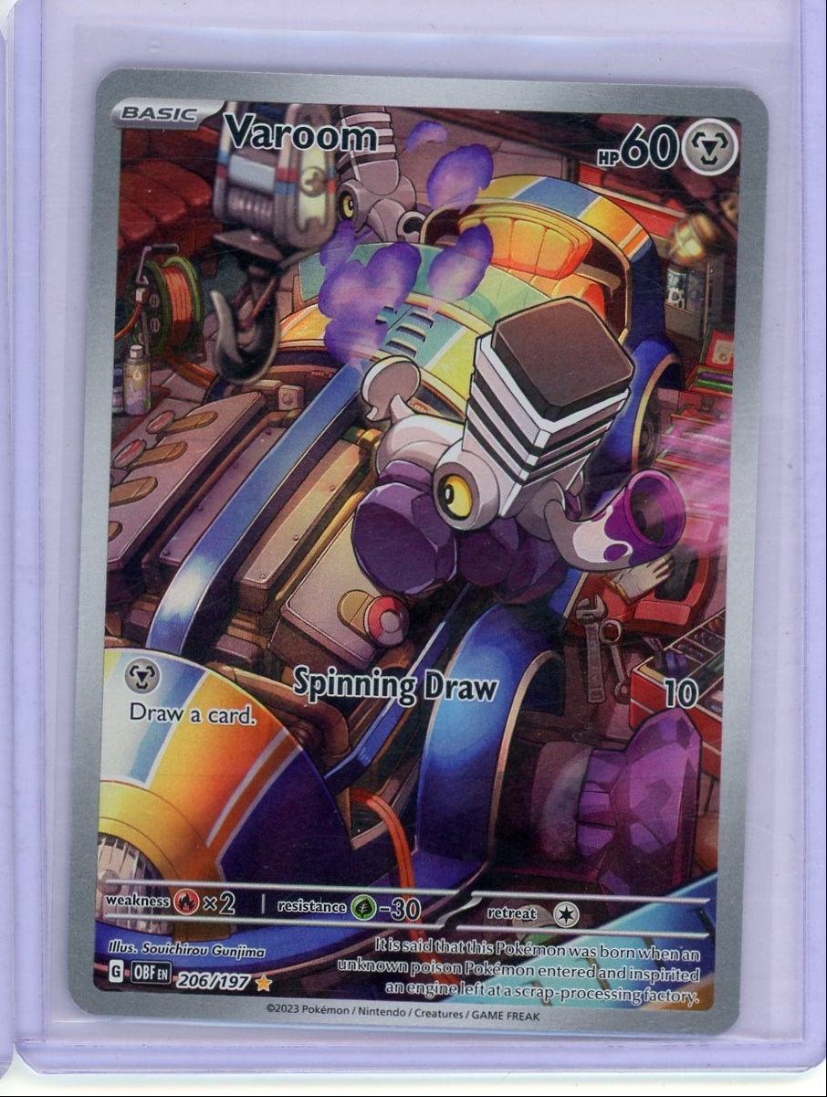 Varoom Pokémon Obsidian Flames Illustration Rare #206/197