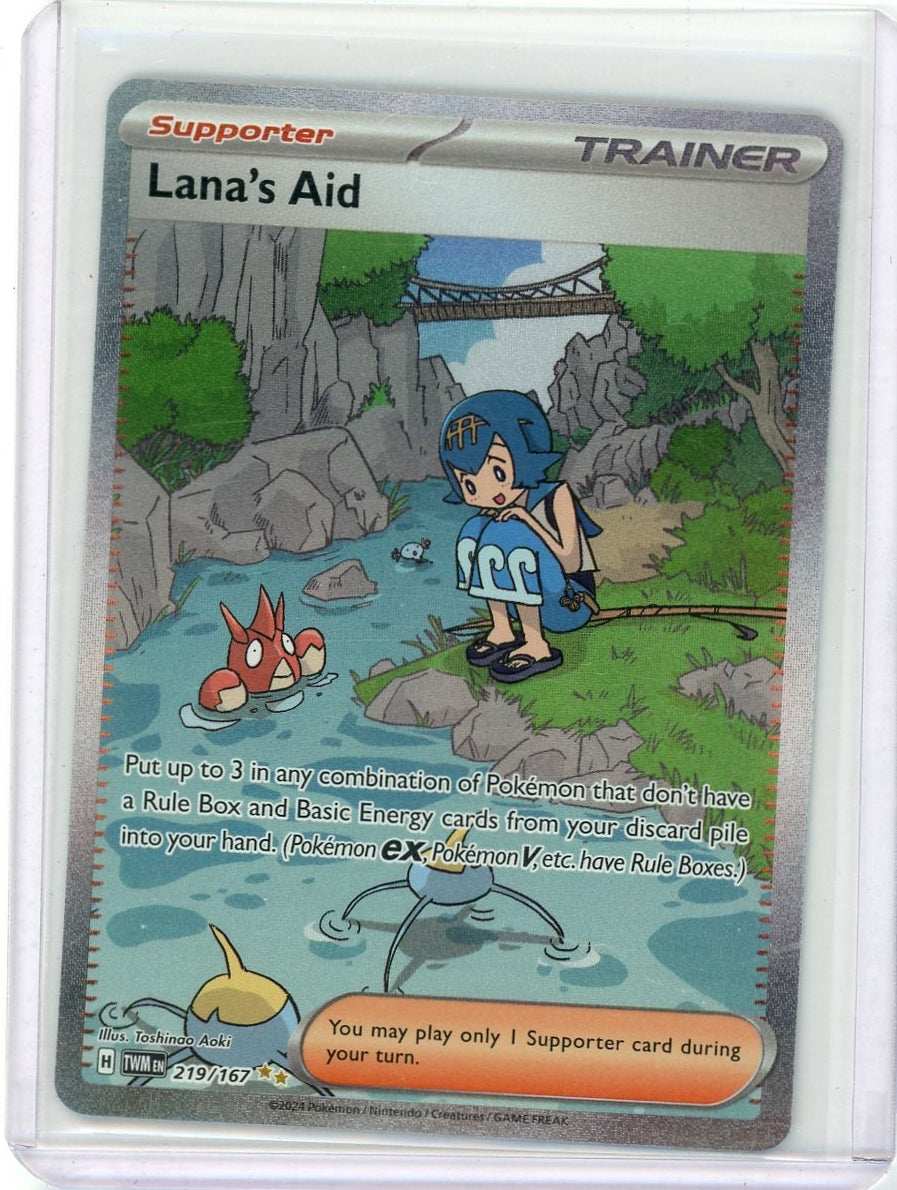 Lana's Aid Pokémon Twilight Masquerade Special Illustration Rare #219/167 b