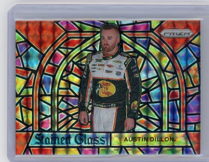 Austin Dillon 2021 Panini Prizm NASCAR stained glass prizm SP