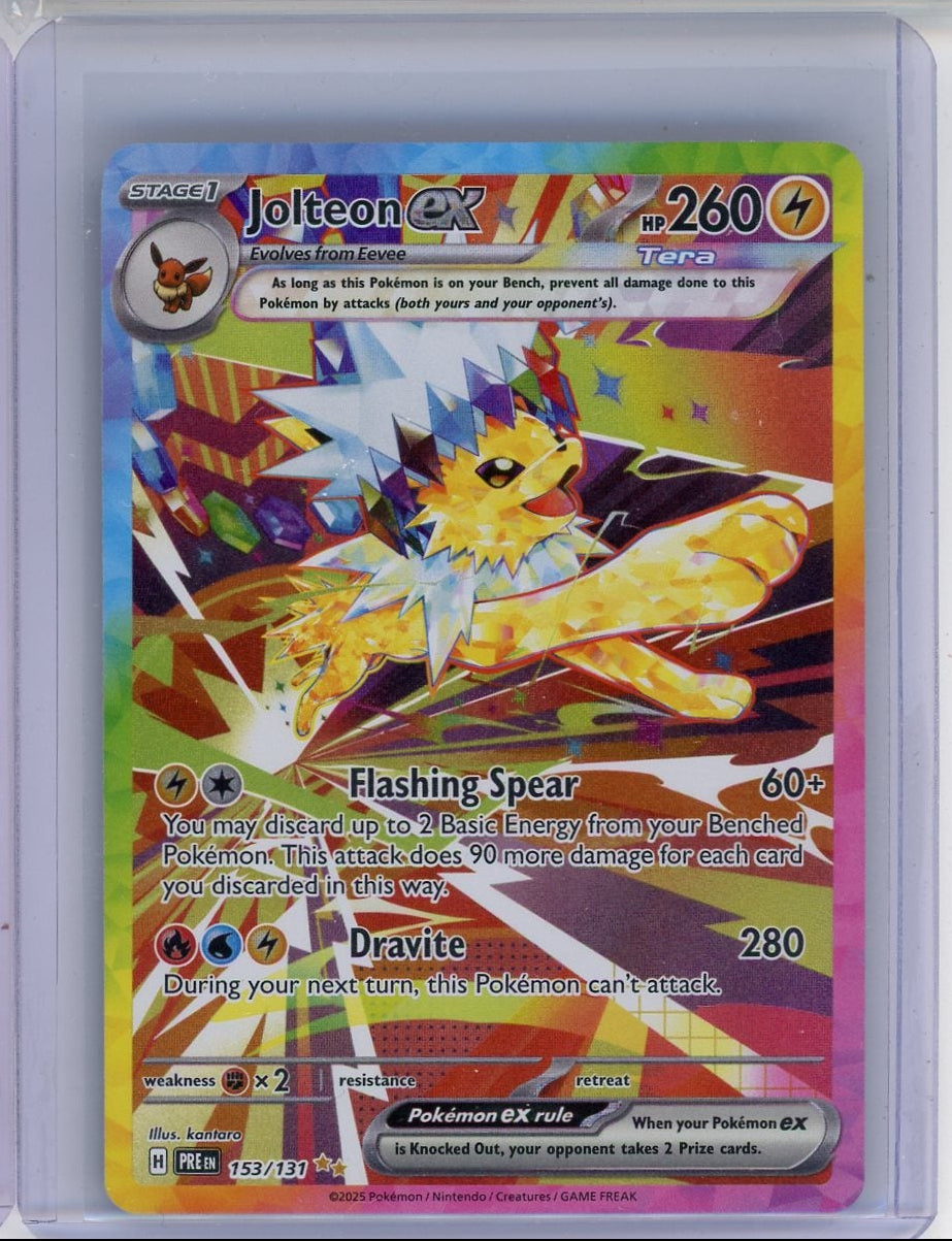 Jolteon ex Pokémon Prismatic Evolutions Special Illustration Rare #153/131