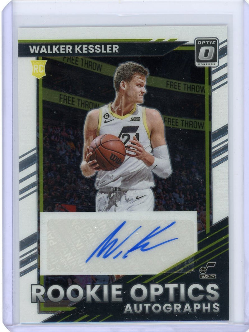 Walker Kessler 2022-23 Panini Donruss Optic autograph rookie card 