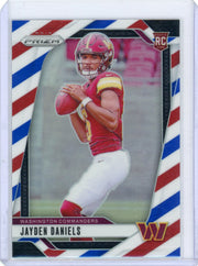 Jayden Daniels 2024 Panini Red White & Blue Prizm RC