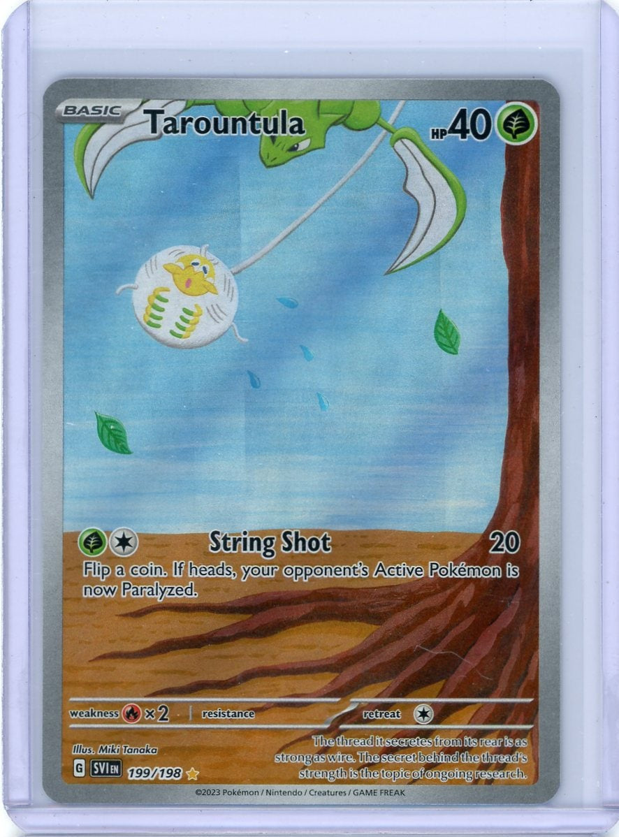 Tarountula Pokémon Scarlet & Violet Illustration Rare #199/198