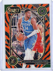 Giannis Antetokounmpo 2024-25 Panini Select Tiger Prizm
