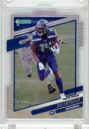 DK Metcalf 2021 Donruss Football die cut #'d 68/75