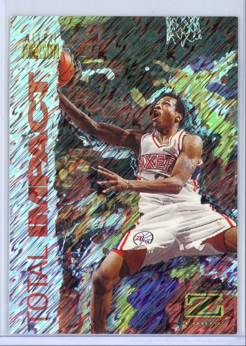 Allen Iverson 1997 Skybox Z-Force Total Impact #5 of 12/TI