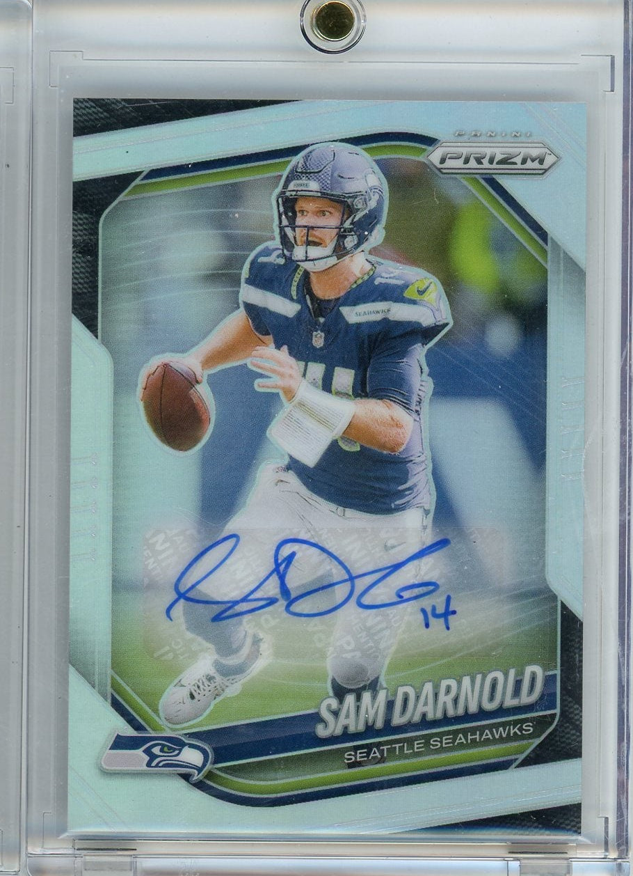 Sam Darnold 2025 Panini Prizm Silver Autograph