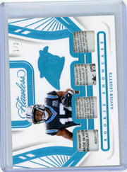 Xavier Legette 2024 Panini Flawless Rookie Showcase Laundry Tags #'d 1/2