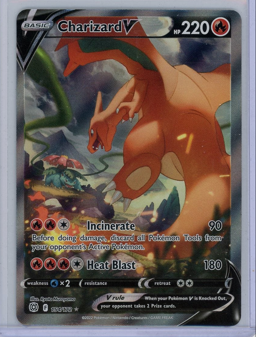 Charizard V 2022 Pokemon Brilliant Stars alt full art rare holo #154/172