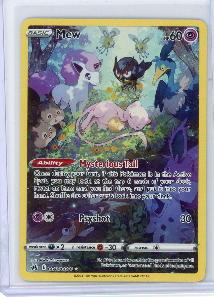 Mew Pokémon Crown Zenith Galarian Gallery #GG10/GG70