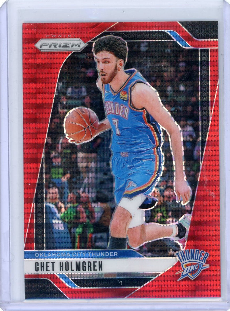Chet Holmgren 2024-25 Panini Prizm red pulsar prizm 