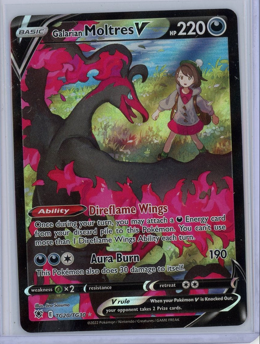 Galarian Moltres V Pokémon Astral Radiance #TG20/TG30