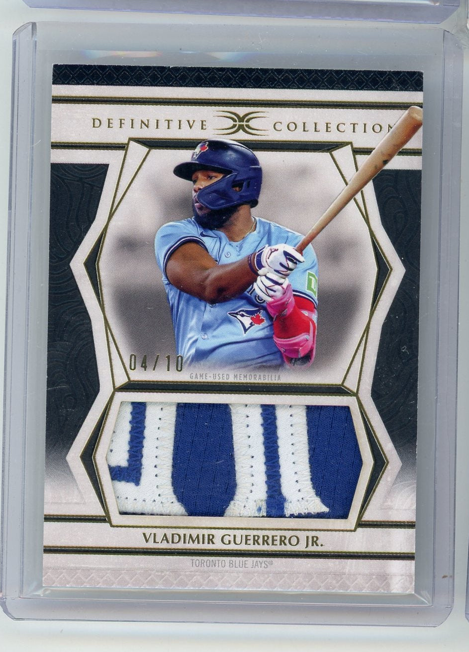 Vladimir Guerrero Jr 2026 Topps Definitive Patch #'d 4/10