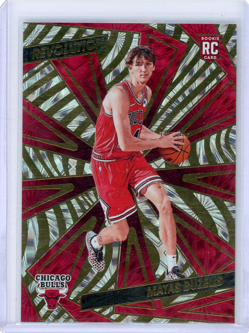 Matas Buzelis 2024-25 Panini Revolution Fireworks rookie card 