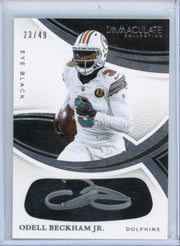 Odell Beckham Jr. 2025 Panini Immaculate Eye Black autograph #'d 23/49