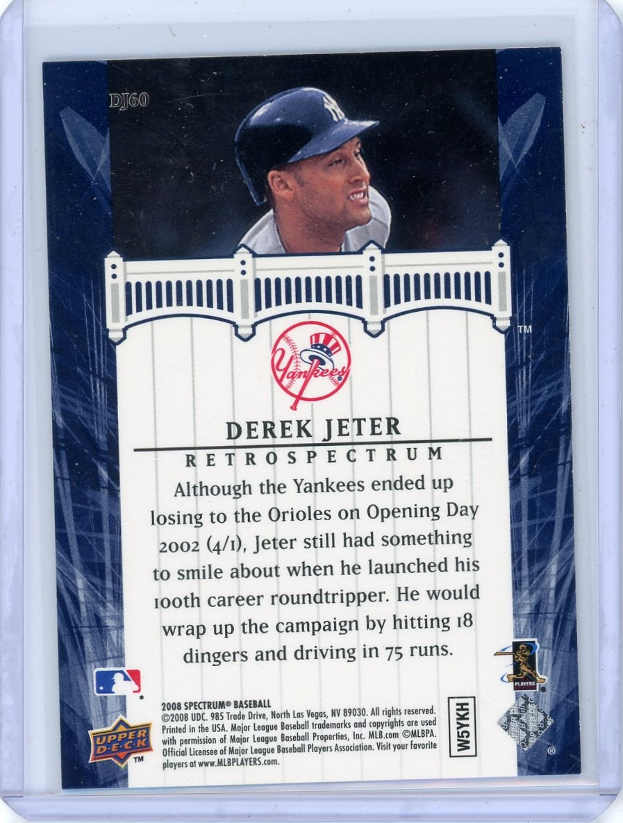Derek Jeter 2008 Upper Deck Spectrum #DJ60