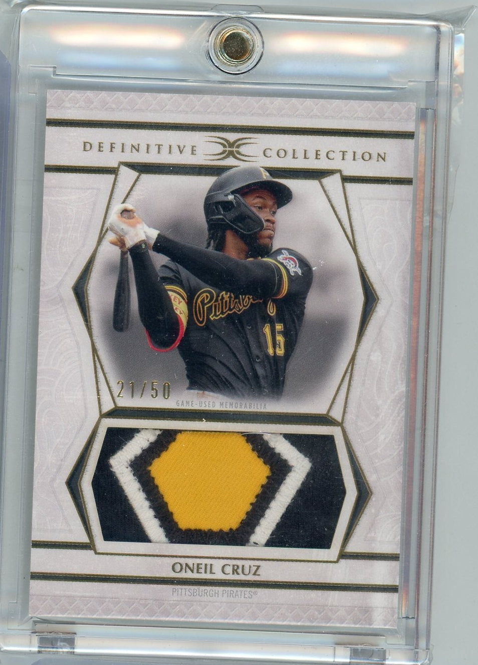 Oneil Cruz 2025 Topps Definitive Patch #'d 21/50
