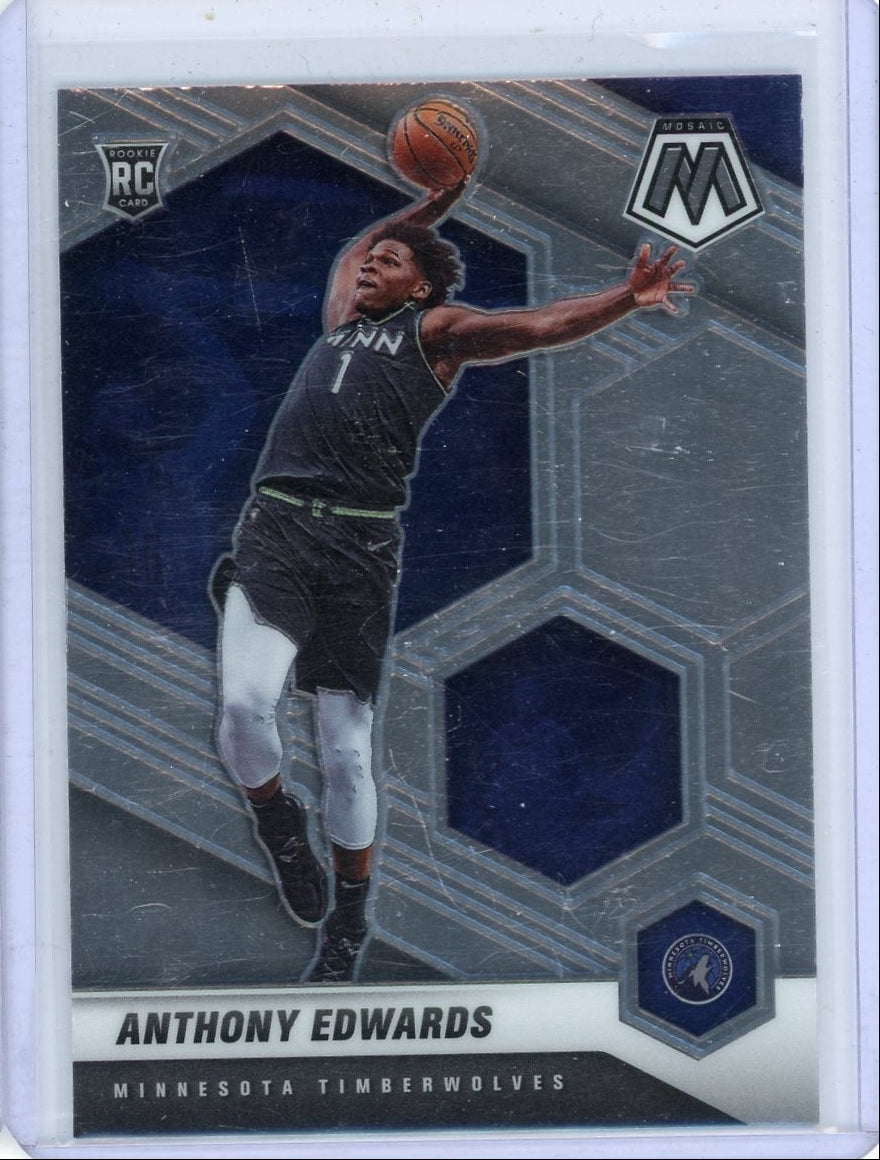 Anthony Edwards 2020-21 Panini Mosaic rookie card