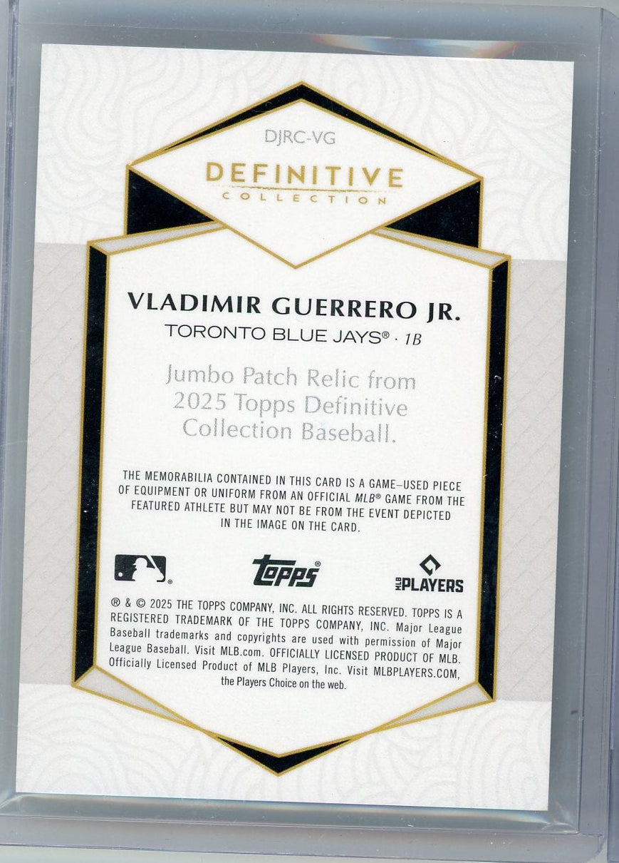 Vladimir Guerrero Jr 2026 Topps Definitive Patch #'d 4/10