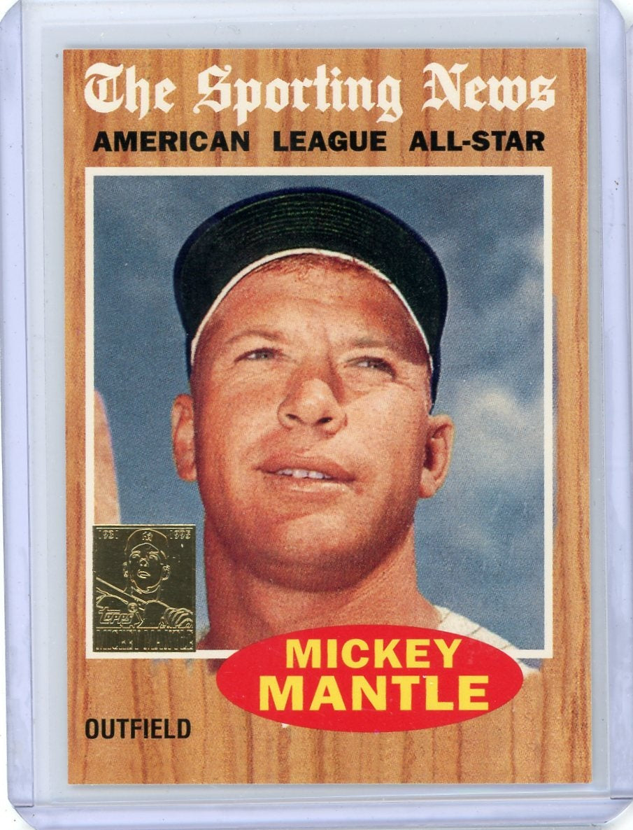 Mickey Mantle 1996 Topps '62 Sporting News Reprint