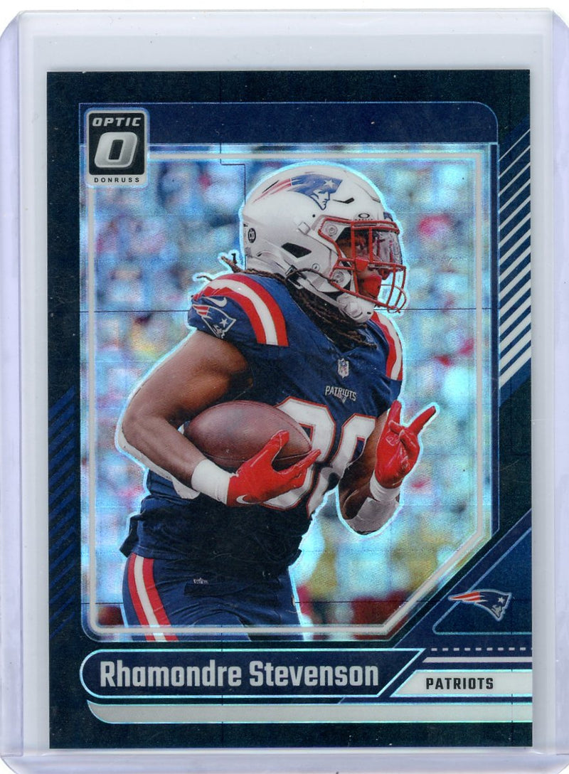 Rhamondre Stevenson 2024 Panini Donruss Optic Black Pandora 