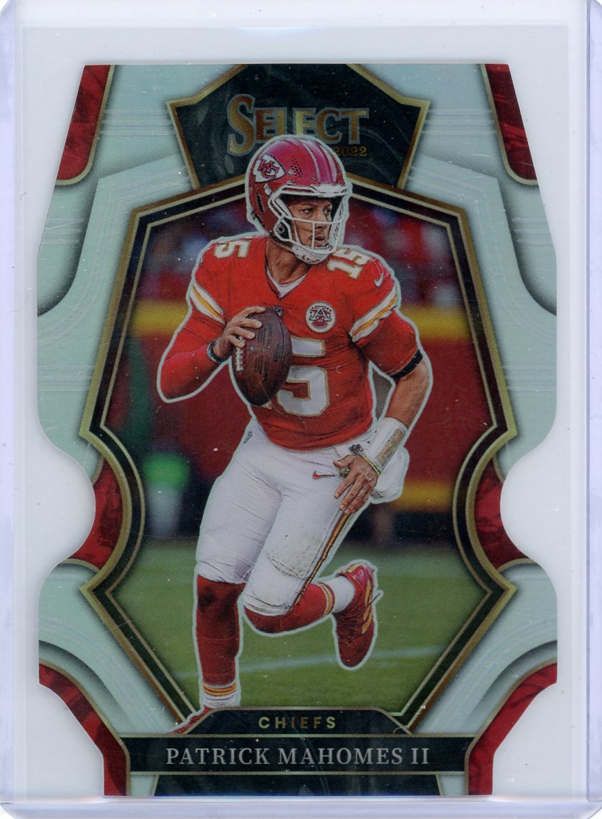 Patrick Mahomes 2022 Panini Select Premier Level Die-Cut Silver Prizm