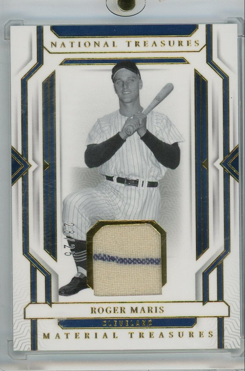 Roger Maris 2024 Panini National Treasures Material Treasures Game Used Relic #'d 23/25
