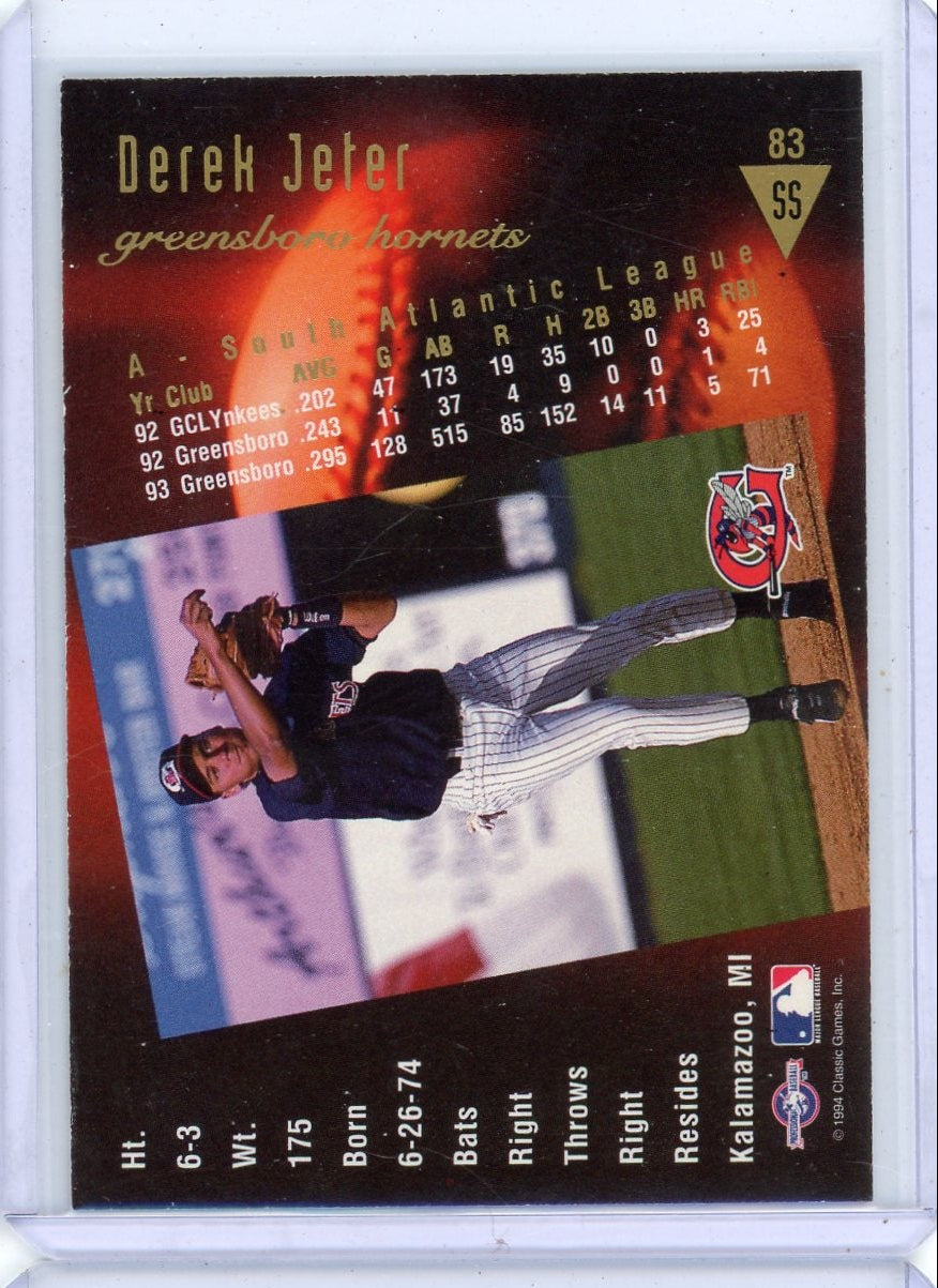 Derek Jeter 1994 Classic Gold
