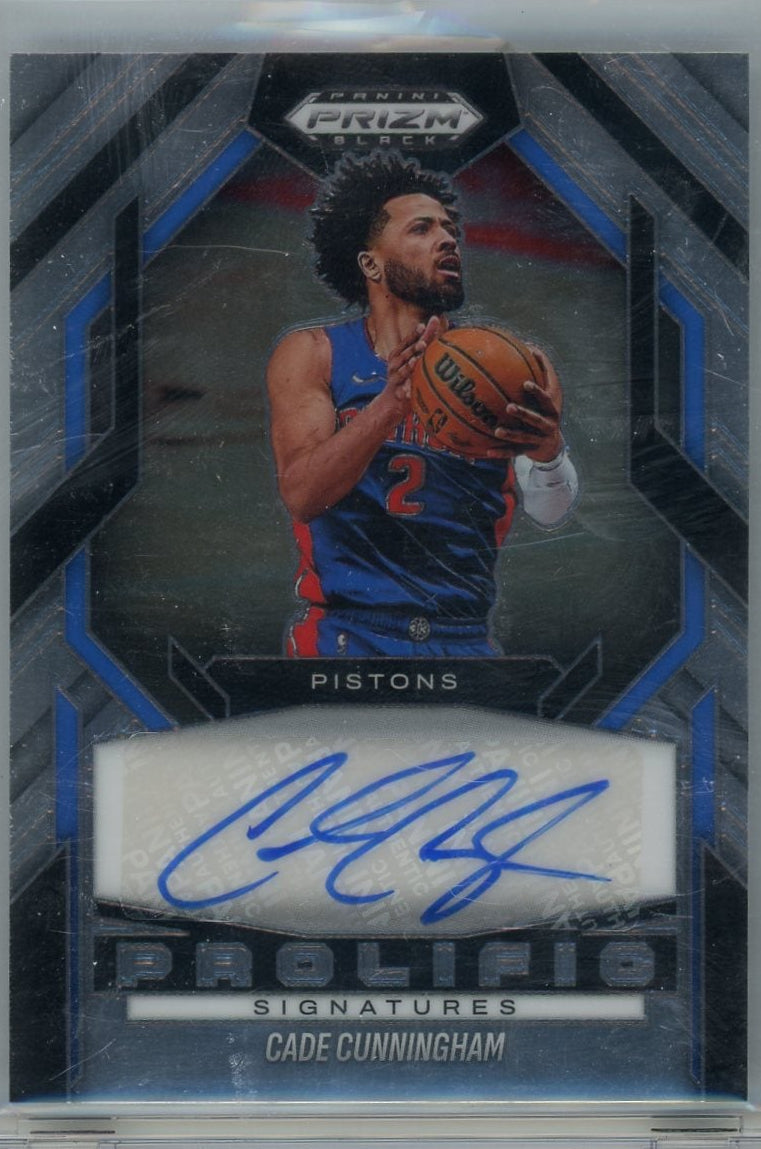 Cade Cunningham 2024 Panini Prizm Black Basketball Prolific Signatures