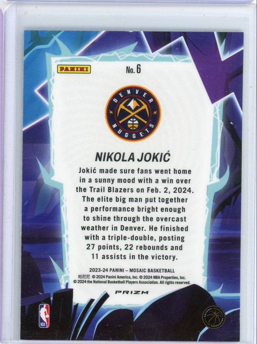 Nikola Jokic 2023-24 Panini Mosaic Basketball Storm Chasers