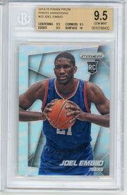 Joel Embiid 2014-15 Panini Prizm Photo Variation rookie card BGS 9.5
