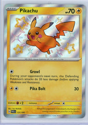 Pikachu Pokemon Paldean Fates Baby Shiny #131/091