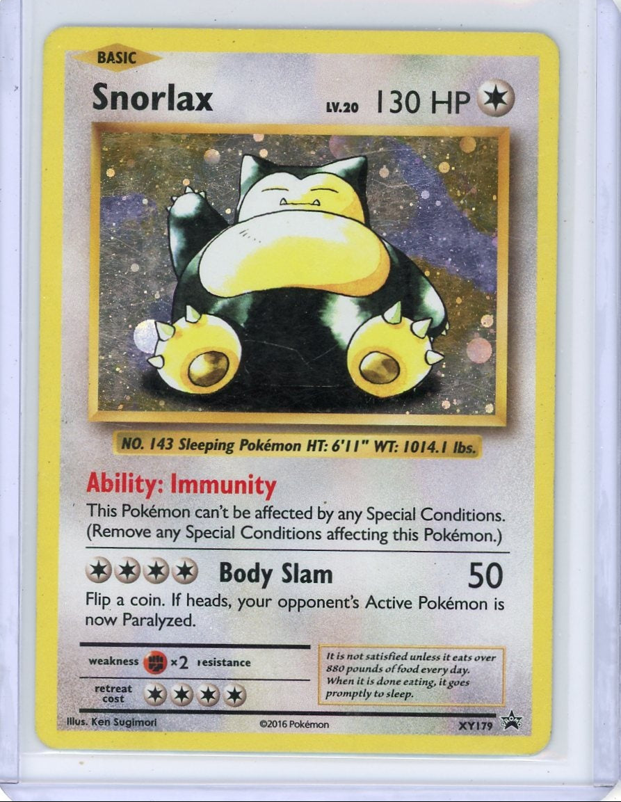 Snorlax 2016 Pokemon Black Star Promo #XY179