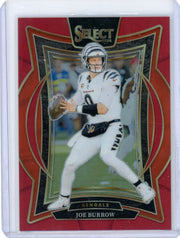 Joe Burrow 2024 Panini Select Red Prizm #'d 05/99