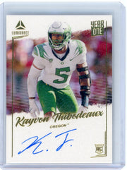 Kayvon Thibodeaux 2022 Panini Luminance Year One autograph rookie card
